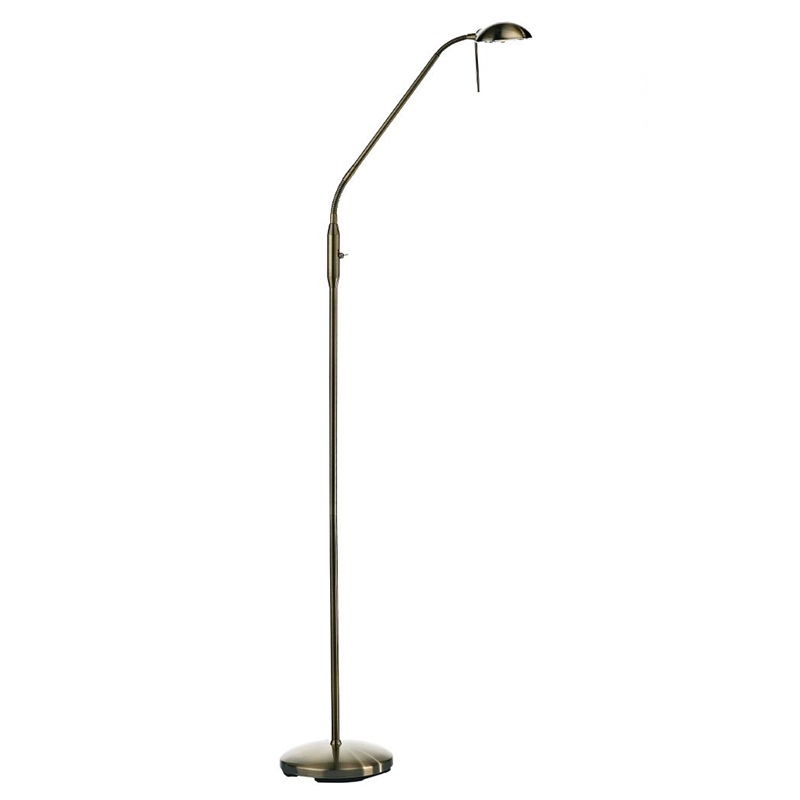 Task Floor Lamp Antique Brass