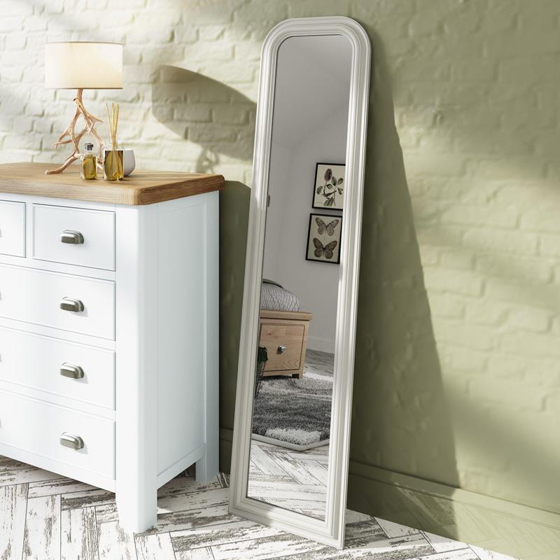 Mirror Collection Mirror Design 13 Leaner in White