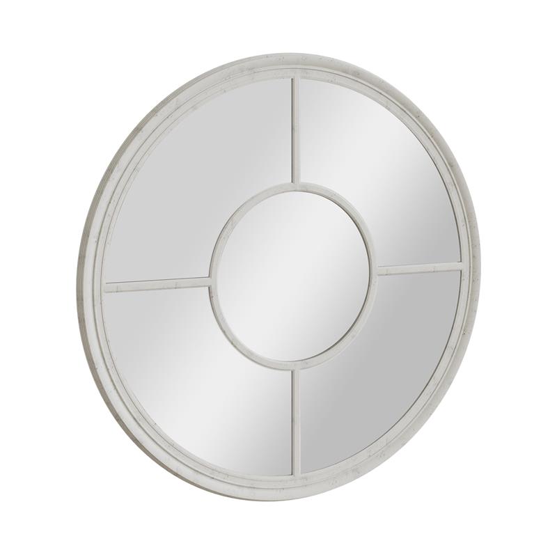 Mirror Collection Round Window Mirror White